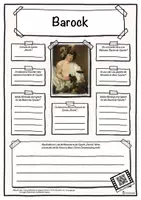 Vorschau - Arbeitsblätter - Steckbrief Kunstepoche Barock - Deckblatt