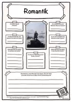 Vorschau - Arbeitsblätter - Steckbrief Kunstepoche Romantik - Deckblatt