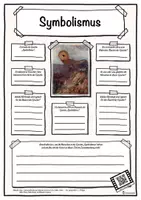 Vorschau - Arbeitsblätter - Steckbrief Kunstepoche Symbolismus - Deckblatt