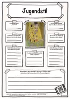 Vorschau - Arbeitsblätter - Steckbrief Kunstepoche Jugendstil - Deckblatt
