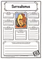 Vorschau - Arbeitsblätter - Steckbrief Kunstepoche Surrealismus - Deckblatt