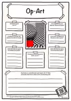 Vorschau - Arbeitsblätter - Steckbrief Kunstepoche Op-Art - Deckblatt