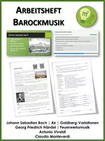 Vorschau - Unterrichtsreihen - Arbeitsheft "Barockmusik" #Silvesterknaller23 - Deckblatt