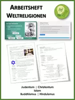 Vorschau - Unterrichtsreihen - Die Weltreligionen (Arbeitsheft) - Deckblatt
