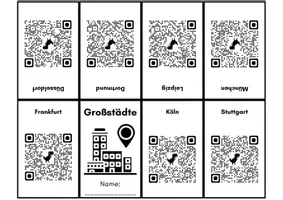 Vorschau - Arbeitsblätter - Klappheft Großstädte Mini-Wissen ab Klasse 2 - Deckblatt