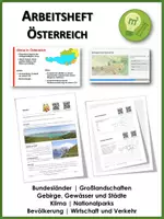 Vorschau - Unterrichtsreihen - Österreich Arbeitsheft mit Erklärvideos, Onlineübungen und Lösungen - Deckblatt
