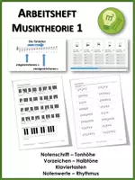 Vorschau - Unterrichtsreihen - Arbeitsheft Musiktheorie Grundlagen (sofort einsetzbar) - Deckblatt