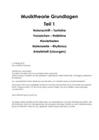 Vorschau - Unterrichtsreihen - Arbeitsheft Musiktheorie Grundlagen (sofort einsetzbar) - Seite 3