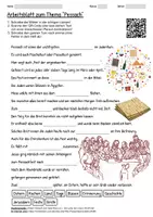 Vorschau - Arbeitsblätter - Lernposter + Arbeitsblatt "Pessach" + Onlineübung & MP3 + Mindmap + Infografik - Seite 1