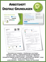 Vorschau - Arbeitsblätter - Arbeitsheft "Digitale Grundlagen" - Deckblatt