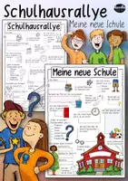 Vorschau - Arbeitsblätter - Meine neue Schule / Schulhausrallye (Grundschule / Klasse 5) - Deckblatt