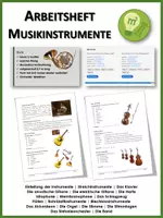 Vorschau - Unterrichtsreihen - Arbeitsheft Instrumentenkunde mit Erklärvideos und Onlineübungen - Deckblatt