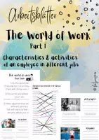 Vorschau - Stundenentwürfe - World of Work 1: Characteristics & Activities in different Jobs - Deckblatt