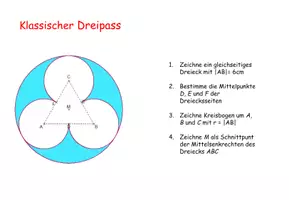 Vorschau - Arbeitsblätter - 6 Klassische Konstruktionen mit dem Zirkel: Der Dreipass - Seite 2
