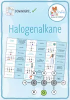 Vorschau - Spiele - Halogenalkane – Domino Spiel - Deckblatt