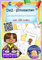 Vorschau - Unterrichtsreihen - DaZ - "SCHULSACHEN": Arbeitsheft inkl. QR-Codes - Deckblatt