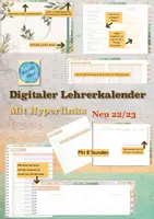Vorschau - Lehrpläne/Lehrermaterial - LehrerInnenplaner 22:23 8 Stunden floral - Deckblatt