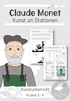 Vorschau - Unterrichtsreihen - Claude Monet: Kunst an Stationen - Deckblatt