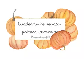 Vista previa - Unidades / Secuencias / Situaciones de Aprendizaje - cuaderno repaso 1 trimestre. El otoño. - Portada