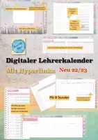 Vorschau - Lehrpläne/Lehrermaterial - LehrerInnenplaner 22:23 8 Stunden Schilf Pastell - Deckblatt
