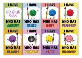 Vorschau - Stationenlernen - Colors I HAVE... WHO HAS? - Seite 3