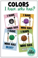 Vorschau - Stationenlernen - Colors I HAVE... WHO HAS? - Deckblatt
