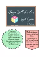 Vista previa - Juegos / Gamificación - Roll the dice game. Improve the speaking and vocabulary. - página 2