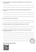Vorschau - Arbeitsblätter - Geschichte des Impfens - Arbeitsblatt mit Fragen zum Film - Seite 1