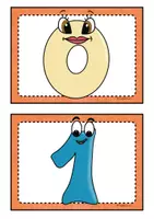 Vorschau - Präsentationen/Tafelbilder - Flash cards numbers 0-20 – Bild- und Wortkarten – Englisch - Seite 2