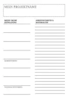 Vorschau - Arbeitsblätter - Übersichten Projektplanung in Phasen für SuS (PPTX, PDF) - Seite 1