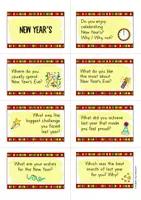 Vorschau - Fördermaterial/Inklusion - New Year's Speaking Cards; 39 Gesprächskarten (Englisch) - Seite 3
