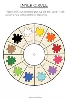 Vista previa - Hojas de trabajo - COLOURS - Vocabulary Wheel - página 3