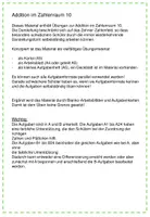 Vorschau - Arbeitsblätter - Addition im ZR 10 (Kartei, Arbeitsblätter, Aufgabenheft) - Seite 1