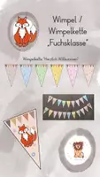 Vorschau - Mal- und Bastelvorlagen - Materialpaket "Fuchsklasse" - Deckblatt