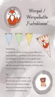 Vorschau - Poster - Wimpel / Wimpelkette Fuchs / Fuchsklasse "Herzlich Willkommen" - Seite 1