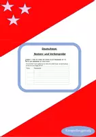 Vorschau - Arbeitsblätter - Deutschtest Klasse 4: Nomen- und Verbenprobe --> Einsterns Schwester Edition - Deckblatt