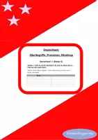 Vorschau - Arbeitsblätter - Deutschtest Klasse 4: k/K, Pronomen, Endungen von Nomen (-nis, -heit, -keit, -ung) --> Einsterns Schwester Edition - Deckblatt