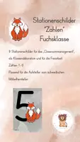 Vorschau - Mal- und Bastelvorlagen - Materialpaket "Fuchsklasse" - Seite 1