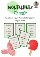 Vorschau - Spiele - Wortschatz "Sport": Sag es nicht - Spielkarten - Deckblatt