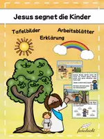 Vorschau - Arbeitsblätter - Kindersegnung - Jesus segnet die Kinder - Deckblatt