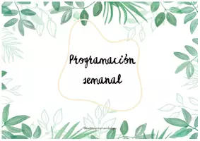 Vista previa - Para docentes: organización, planificación y formación - PROGRAMADOR SEMANAL CAT-CAST - página 1