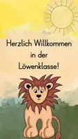 Vorschau - Mal- und Bastelvorlagen - Klassenschild Löwe/ Löwenklasse A4 Format "Herzlich Willkommen in der Löwenklasse!" - Seite 3
