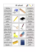 Vorschau - Spiele - Klammerkarten zum Thema "At school" - Seite 3
