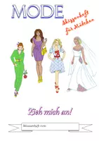 Vorschau - Stundenentwürfe - Mode-Skizzenheft / Zeichenheft für Mädchen - Seite 2