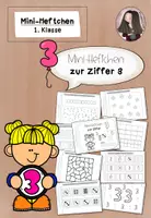 Vorschau - Arbeitsblätter - Mini-Heft Zahl 3 | Ziffer schreiben Mengen Klasse 1 - Deckblatt