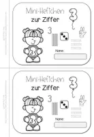 Vorschau - Arbeitsblätter - Mini-Heft Zahl 3 | Ziffer schreiben Mengen Klasse 1 - Seite 3