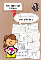 Vorschau - Arbeitsblätter - Mini-Heft Zahl 7 | Ziffer schreiben Mengen Klasse 1 - Deckblatt