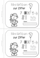 Vorschau - Arbeitsblätter - Mini-Heft Zahl 7 | Ziffer schreiben Mengen Klasse 1 - Seite 3