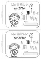 Vorschau - Arbeitsblätter - Mini-Heft Zahl 6 | Ziffer schreiben Mengen Klasse 1 - Seite 3