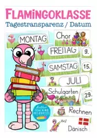 Vorschau - Poster - Tagestransparenz Flamingoklasse Grundschule - Deckblatt